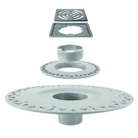 M-D Building Products PROVA DRAIN with Grate PVC 80208