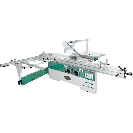 Grizzly 14" 10 HP 3-Phase Sliding Table Saw with 124" Cutting Capacity G0764Z