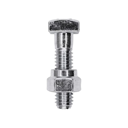 Auveco 5/16in-18 x 1 1/4in Battery Terminal Bolt And Nut Zinc, 100PK 3186
