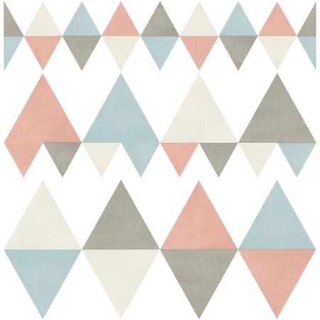 A-Street Prints Trilogy Coral Geometric Wallpaper 2821-25131