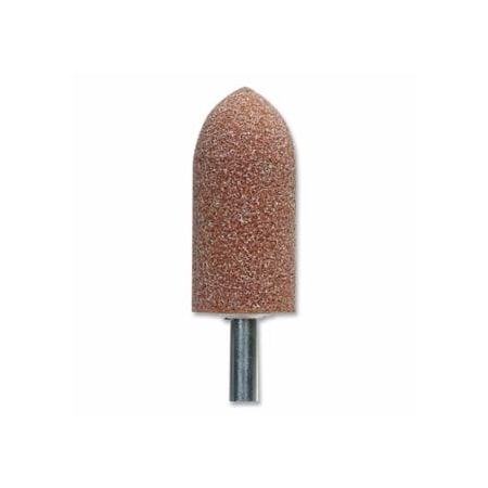 Norton Co Gemini Mounted Point, 7/16 in dia, 3/4 in Thick, 60 Grit, Medium, 25PK 547-61463624418