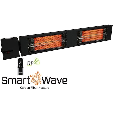 King Electric RK RADIANT HEATER 43IN BLK, DBL CARBON LAMP 208V 3000W W/ RF REMOTE RKX2030-RMTX-BLK
