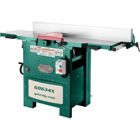 Grizzly 12" 5 HP Planer/Jointer with V-Helical Cutterhead G0634X