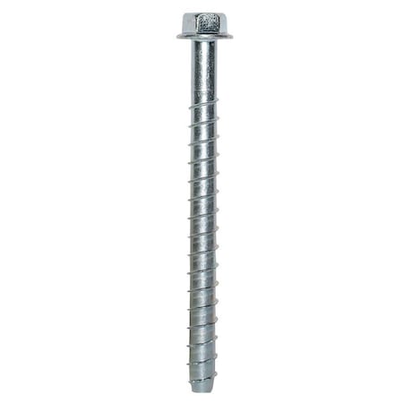 Simpson Strong-Tie Titen HD Heavy-Duty Screw Anchor, 1/2 in Dia, 6 in L, Carbon Steel, Zinc THD50600HF1