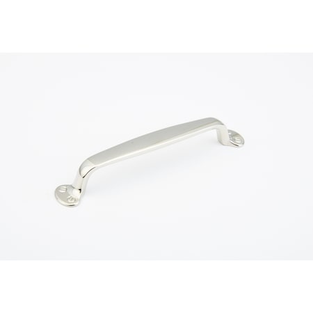 Schaub 6in Center to Center Country Cabinet Pull Polished Nickel Finish 745-PN