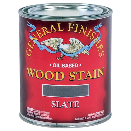General Finishes 1 Qt General Finishes SLQT Slate Wood Stain Oil-Based Penetrating Stain SLHP