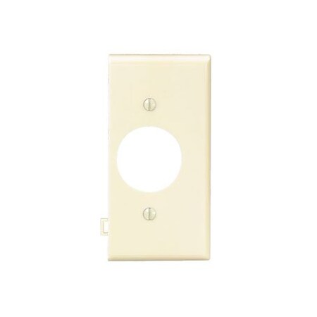 Leviton Receptacle Wallplate, Sectional, Gang 1, Ivory PSE7-I