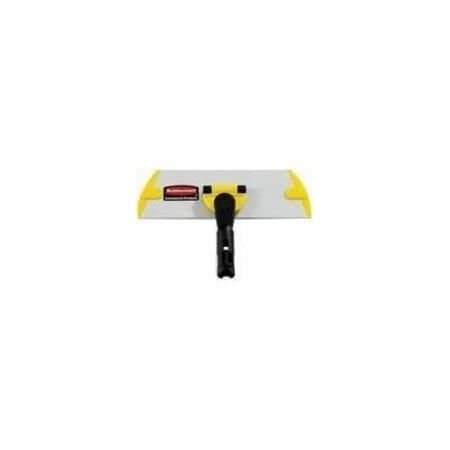 Rubbermaid Commercial 10" Pad Holder, Gray, Yellow, Aluminum FGQ55000YL00
