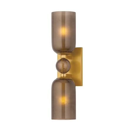 Hudson Valley Lighting Hurleyville 2 Light Wall Sconce in Aged Brass Finish 4152-AGB