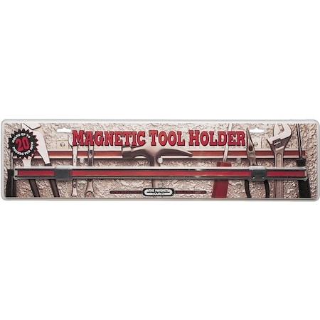 Magnet Source 0 Magnetic Tool Holder, 24 in L, 34 in W, 118 in H, Steel 7662