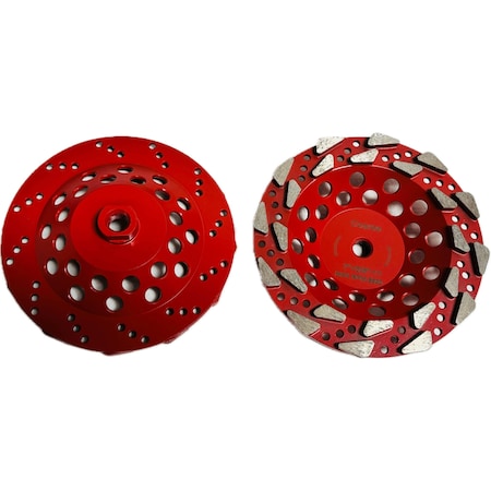 Vantage Product Double PNR Segmented Cupwheel, Concrete Cutting, 7'', Medium PNR724A1HT18