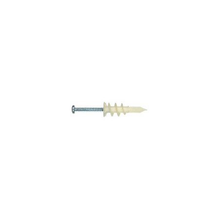 Hillman Wallboard Anchors .164" D X 1-1/4" L Nylon Pan Head, 10PK 41409