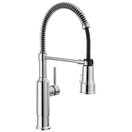 Delta Theodora Single-Handle Pull-Down Spring Kitchen Faucet In Chrome 18804Z-DST