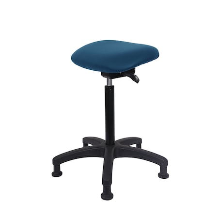 Blue Ridge Ergonomics Vinyl Sit-Stand - Standing Height with Stationary Glides in Marine Blue Supernova Vinyl VSTSS-RG-NF-RG-8801