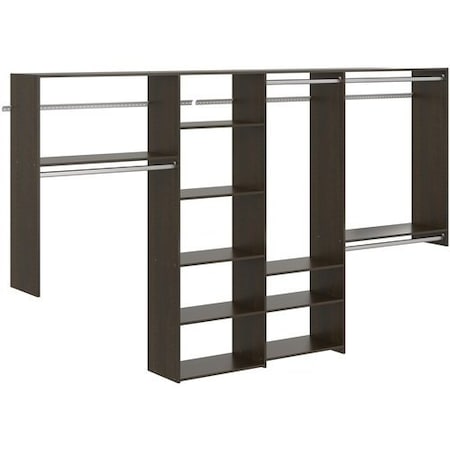 Easy Track Dual Tower 10-foot Basic Closet Kit, Truffle PH156-TR