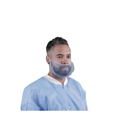 Keystone Safety Honeycomb Nylon Hairnet, Blu, 100/Bag, PK10, Nylon/Polyester, 18 in Dia., Blue, S, 1000 PK 112HPI-BLUE