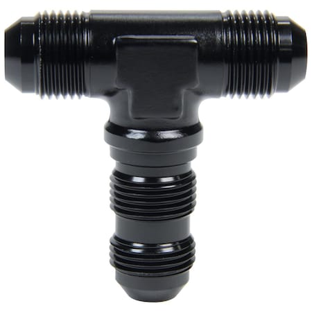 Powerhouse 8AN Tee on the Side Bulkhead Fuel Fitting, Black PO3616077