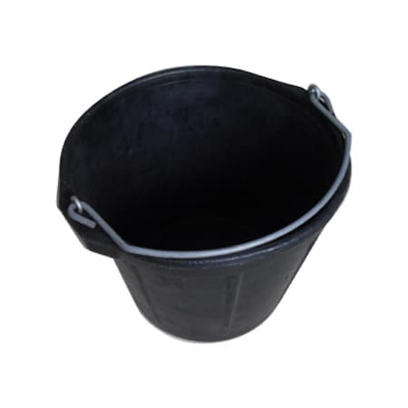 Fancy Feline MR10QR-BUCK-BLK 10 Quart Rubber Bucket FA831146