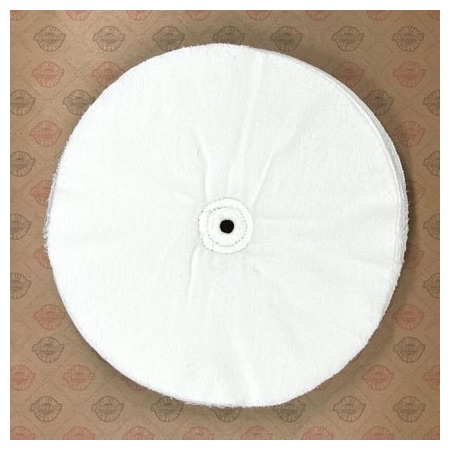Renegade Products Usa 10 Inch Single-Stitched Loose-Ply Buffing Wheels, 1/2" Arbor Hole, Domet Flannel, 40-Ply FCV10X40PDF-SO-1/2AH