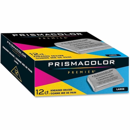 Prismacolor Kneaded Rubber Eraser, Gray, Rubber, 1 Dozen, 12PK 70531