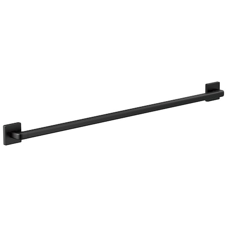 Delta Pivotal 42 in Angular Modern Decorative Ada Grab Bar In Matte Black 41942-BL