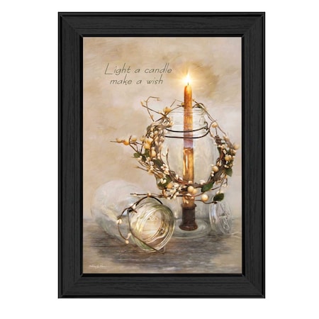 Homeroots Make A Wish Black Framed Print Wall Art 405533