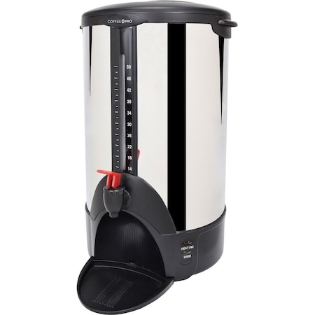 Coffee Pro Coffeemaker, 50 Cups, Stainless Steel CP50