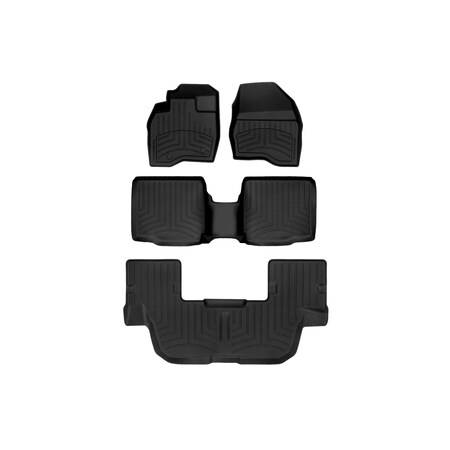 Weathertech Black, Front and Rear and Rear FloorLiner HP 447041IM-44359-4-3IM