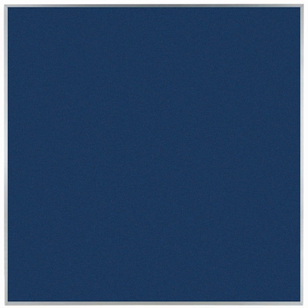 Aarco VIC Cork Bulletin Board w/ a Clear Satin Anodized Aluminum Frame, Blueberry 48''Hx48''W DW4848214