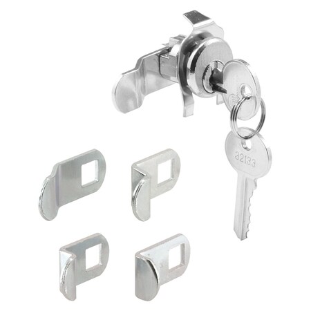 Defender Security Mailbox Lock, Tumbler Lock, Keyed Key, Steel, Nickel S 4140