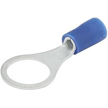 Allstar Performance 16-14 Gauge Insulated Ring Terminal with 0.37 in. Hole, Blue, 20PK ALL76046