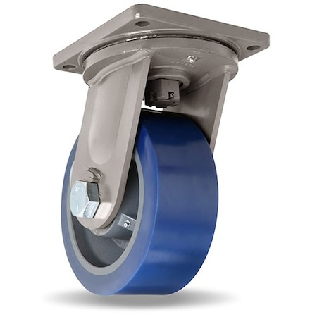 Hamilton Plate Caster, Swivel, Polyurethane, 13"H S-MD-104SYT-4SL-HCB