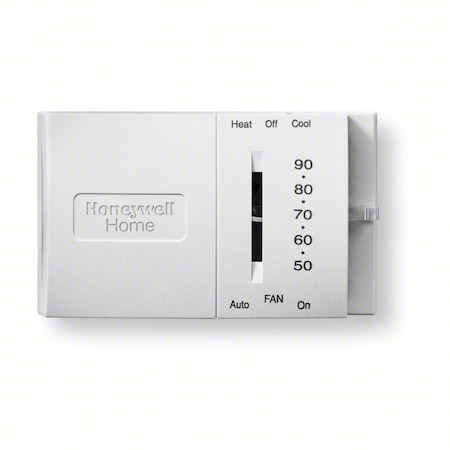 Honeywell Home Thermostat, 1 H, 1 C, Wall or Outlet Box Mount, Hardwired, 20/30VAC T8034N1007