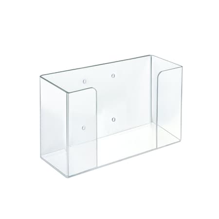 Azar Displays Glove Box with Hanging Hardware, Holds 1 Glove Box, 5.75H x 10W x 3.5D 255631-1PK