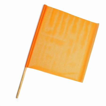 Mutual Industries Vinyl Open Mesh Flag orange, 10PK 14975-36-24