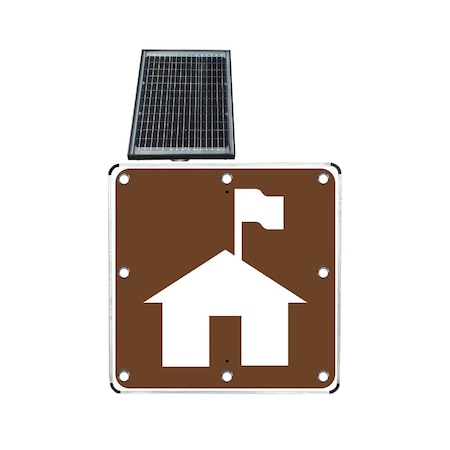 Stop-Lite LED Solar Ranger Station Sign 30 in (HIP) SS-RS-015-3000HW