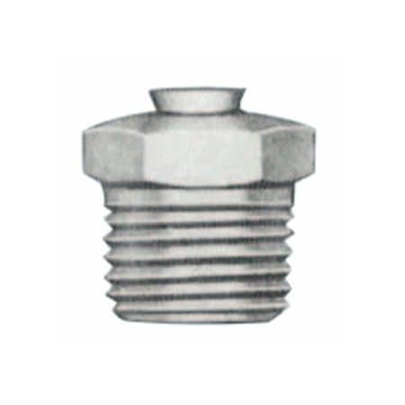 Alemite Relief Fittings, Straight, 1/2 in, Male/Male, 1/8 in (PTF), 50PK 025-LAGN-317400