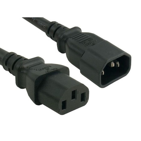 Sanoxy 3ft 16 AWG Computer Power Extension Cord IEC320 C13 to IEC320 C14 SNX-CBL-LDR-PW119-1203