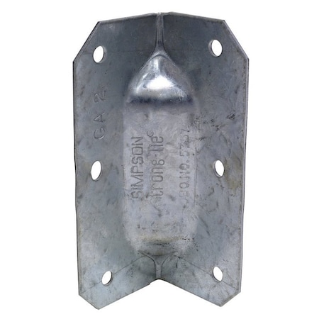 Simpson Strong-Tie GA Gusset Angle, 3-1/4 in H, Steel, Galvanized/Zinc GA2