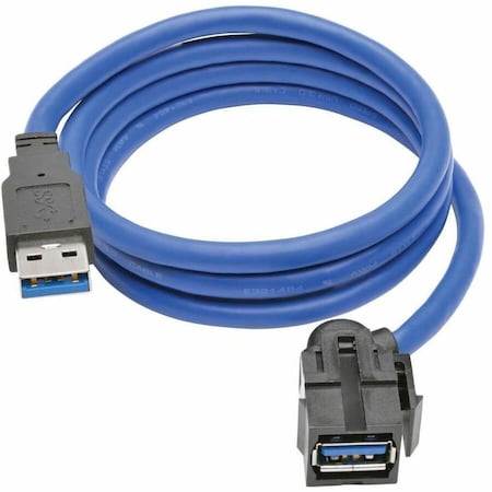 Tripp Lite series USB 3.0 SuperSpeed Keystone Jack Type-A Extension Cable (M/F), 3 ft U324-003-KJ