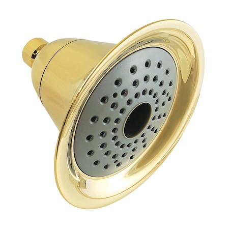 Kingston Brass 6" Round 2-Function ABS Shower Head, Polished Brass KX362