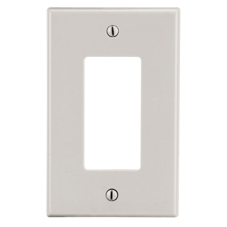 Hubbell Wiring Device-Kellems WallPlate, Decor-Rocker, Almnd, Polycarb P26LA