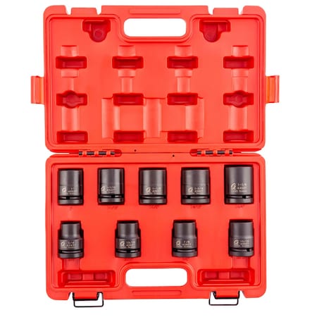 Sunex 3/4 in Drive Sae 12 Point Standard Thin Wall 9-Piece Impact Socket Set 4687