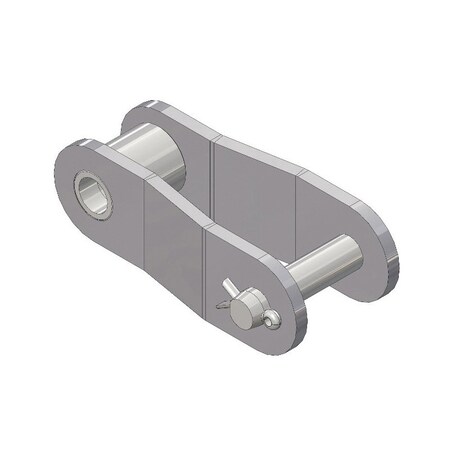 Senqcia Hi-Max Conveyor Series Double Pitch Single Strand Cottd Off Link, C2040 chain, 1P, .85 OAW, .156 Pin C2040HMOL