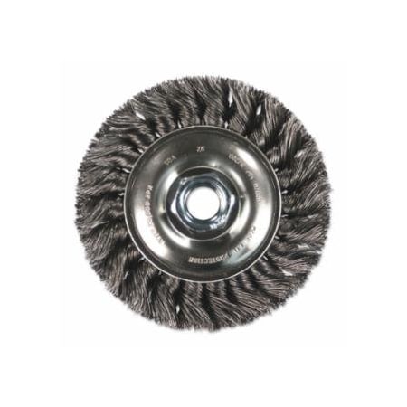 Pferd Standard Twist Single Row Knot Wheel, 4 D x 5/8 W, .014 Steel Wire, 20,000 rpm 419-81657