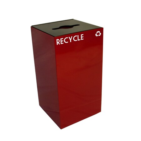 Witt Industries 28 gal Square Scarlet Red, Metal 28GC04-SC