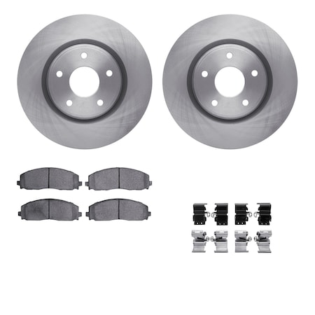 Dynamic Friction Co DFC Brake Rotor- Heavy Duty Brake Pad includes Hardware 6412-40064