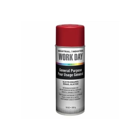 Krylon Industrial Industrial Work Day, Enamel Paint, 10 oz Aerosol Can, Gloss Red, 12PK 425-A04404007