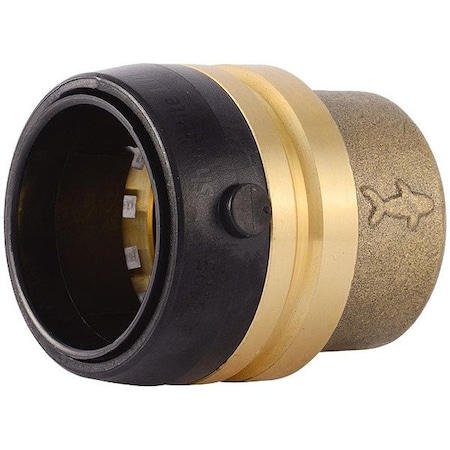 Sharkbite Cap, Brass, Push-to-Connect 1 1/4 in UXL0435