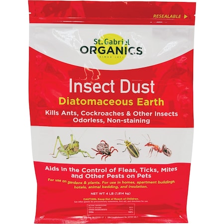 St Gabriel Organics 4.4 Lb. Ready To Use Powder Diatomaceous Earth Crawling Insect Killer 50020-7